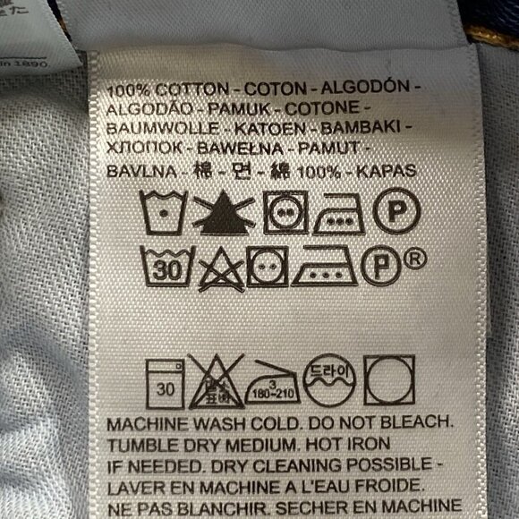 Levis 550 Jeans Mens 34x34 Blue Relax Fit Straight Workwear Demin Causal - Picture 11 of 15